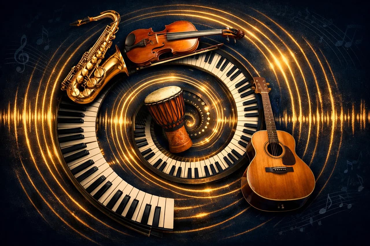 Music trivia illustration