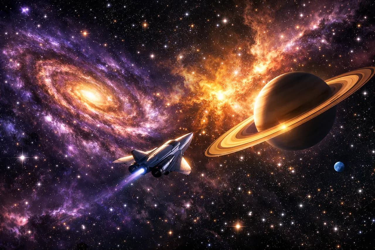 Space trivia illustration