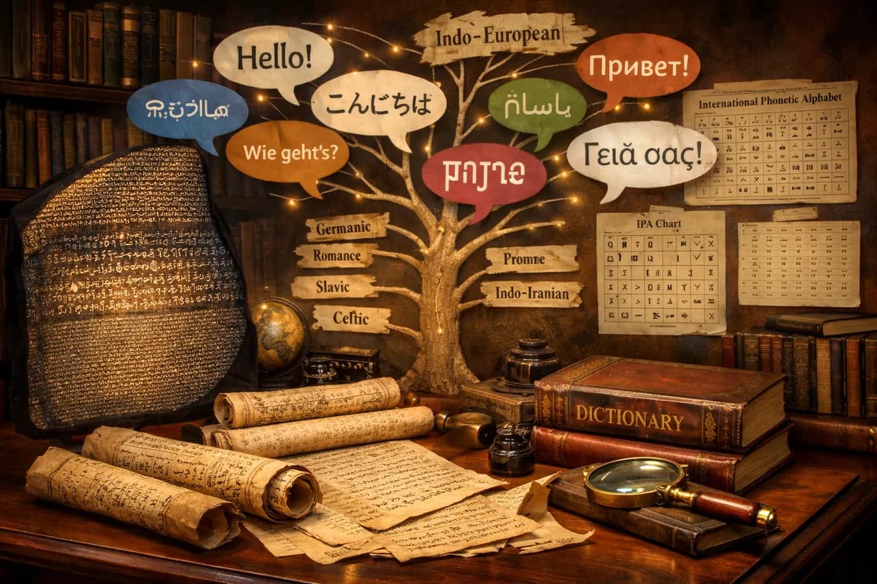 Language trivia illustration