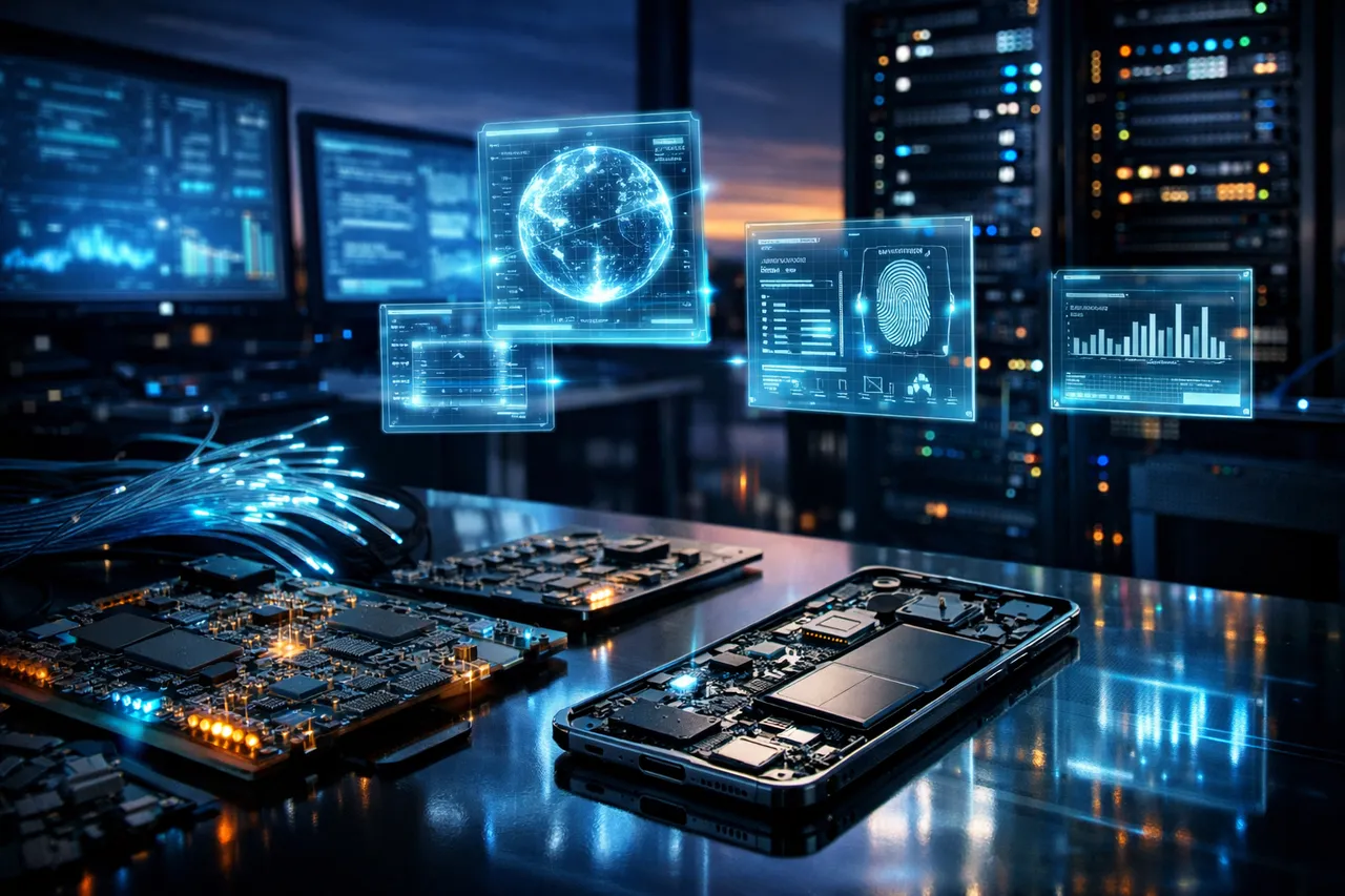Technology trivia illustration