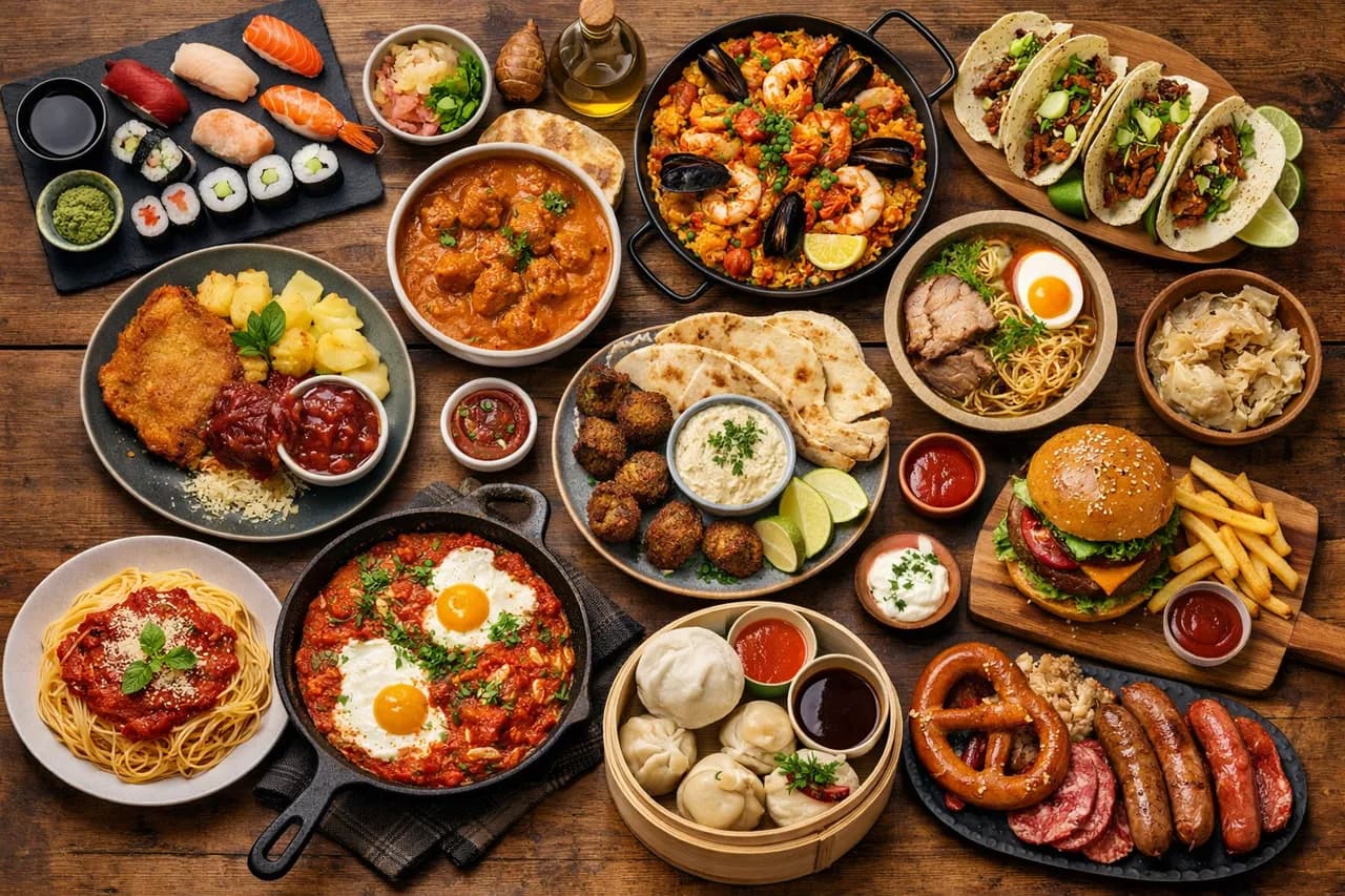 World Cuisines trivia illustration
